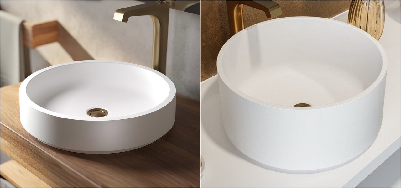 Aquatica Solace White Round Stone Bathroom Vessel Sink MyCollages (1)